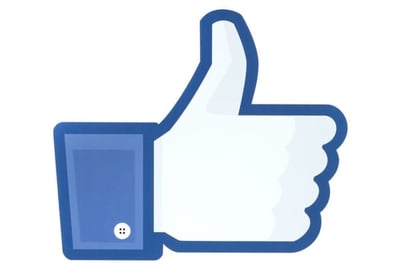 Facebook thumbs icon.