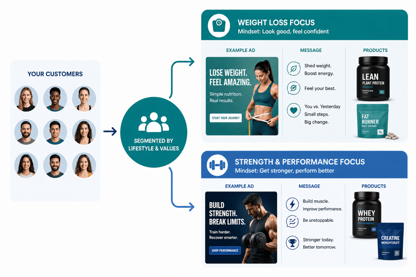 Customer segmentation by lifestyle and values to deliver personalized messaging and product offers.